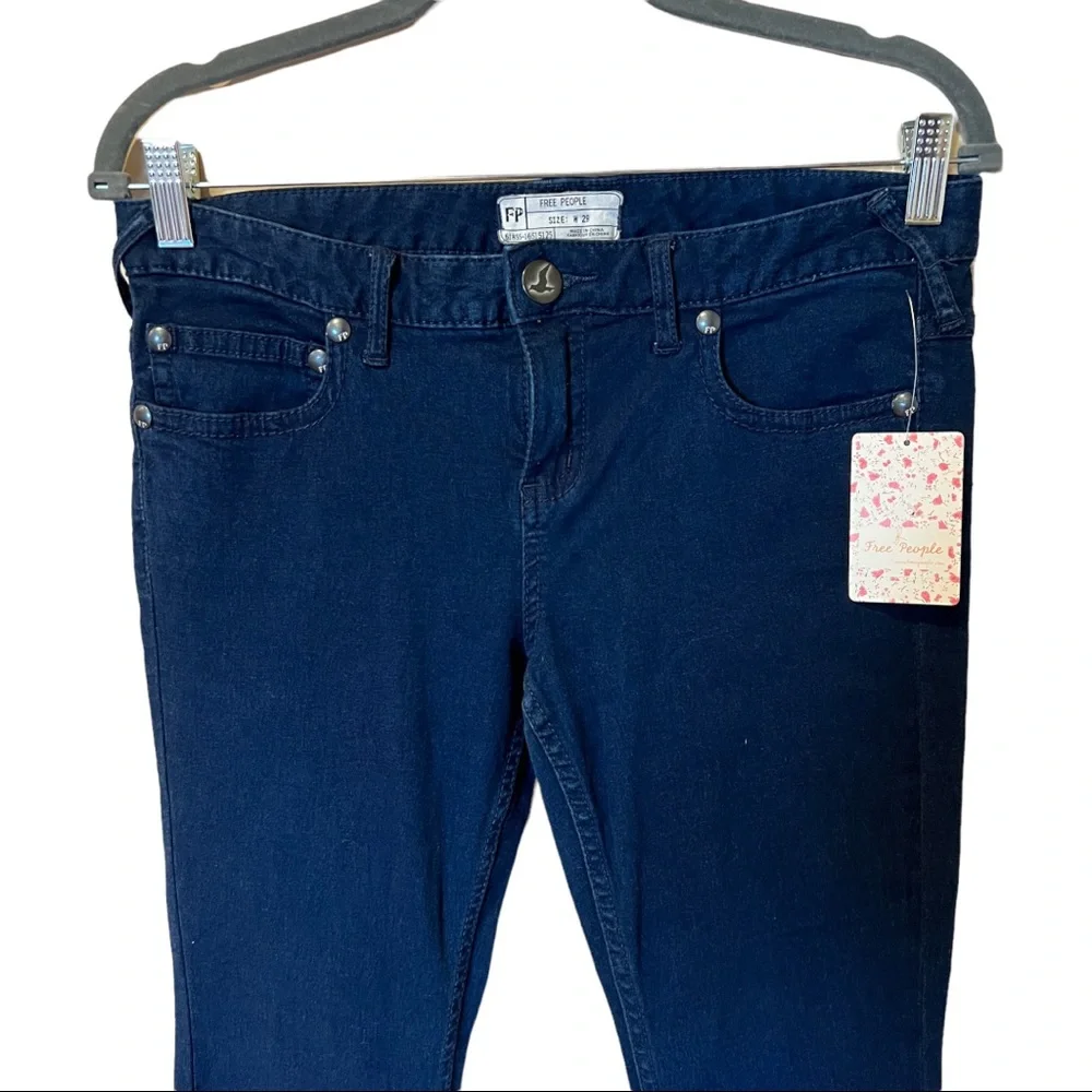 Free People Wide Leg Jeans in Midnight (29)
